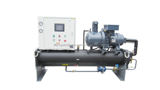 refrigeratore raffreddato ad acqua della vite 22KW, macchina di raffreddamento semichiusa